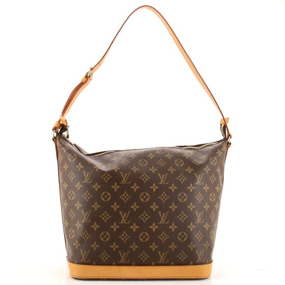 Sharon Stone Amfar Three Bag Monogram Canvas Shoulder Bag - Picture 1 of 7
